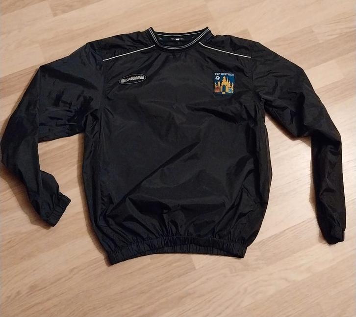 KVC Westerlo Garman 2001 overgooier regenvest, Sports & Fitness, Football, Utilisé, Survêtement, Taille M, Enlèvement ou Envoi