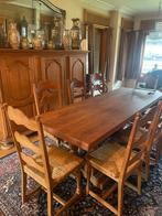 Massief eiken eetkamer, Huis en Inrichting, Ophalen, Zo goed als nieuw