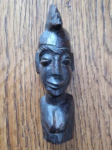 Sculpture africaine – buste en bois, Enlèvement ou Envoi
