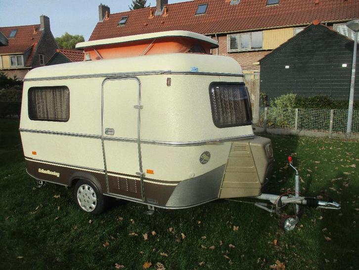 Mooie Oldtimer Eriba Pan met 2 Zitjes, Caravans en Kamperen, Caravans, Bedrijf, tot en met 3, tot 500 kg, Eriba, tot 4 meter, Fietsenrek
