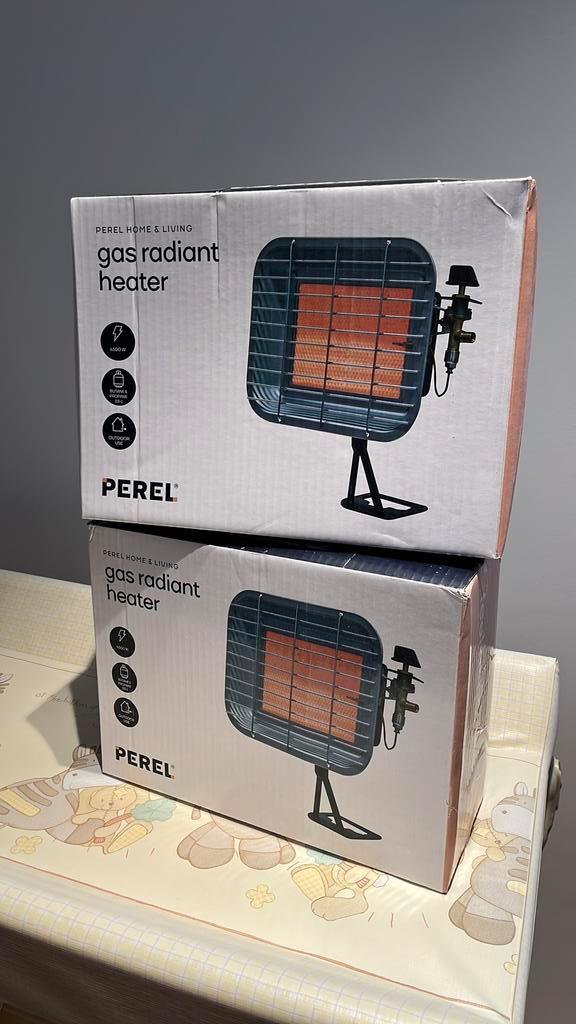Perel Gasstraler - 4500 W - 2 stuks / 35€ stuk, Tuin en Terras, Terrasverwarmers, Nieuw, Ophalen