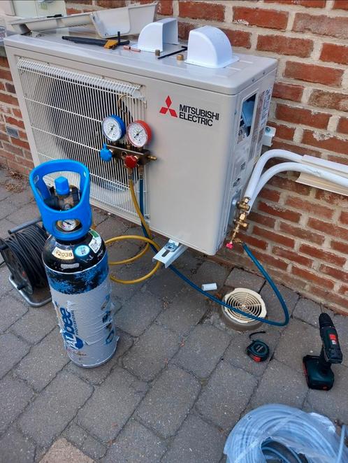 Airco's aansluiten, vacuüm, plaatsen, opstarten, Elektronische apparatuur, Airco's, Zo goed als nieuw, Ophalen
