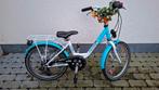 Kinderfiets 20 inch - blauw/wit bloem, Fietsen en Brommers, Fietsen | Kinderfietsjes, Ophalen, Zo goed als nieuw, 20 inch of meer