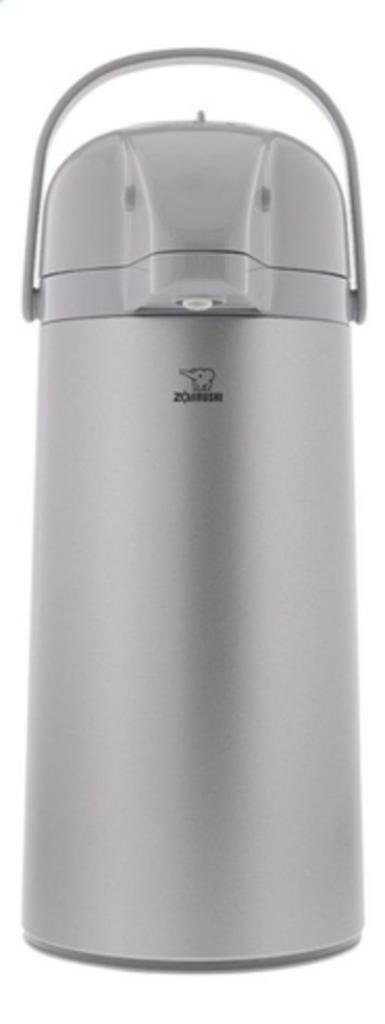 Zojirushi Pompthermos 1,85L Zilver Isoleerkan Thermos, Huis en Inrichting, Keuken | Keukenbenodigdheden, Zo goed als nieuw, Ophalen of Verzenden