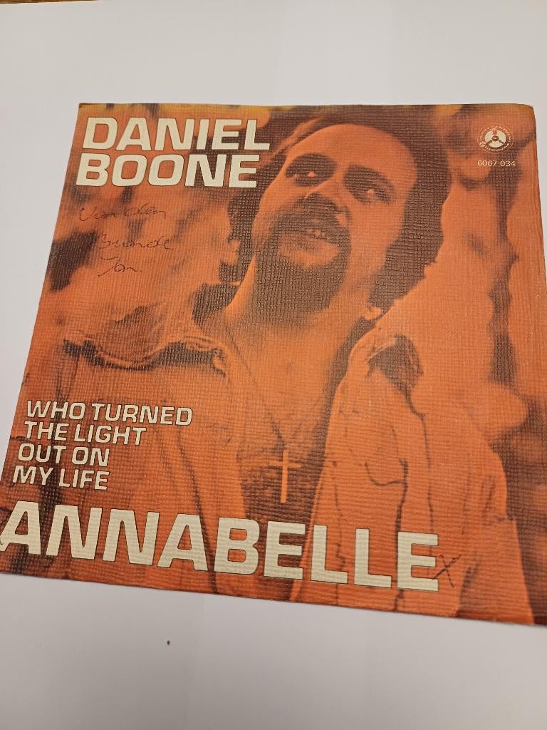 SINGLE DANIEL BOONE-ANNABELLE-, CD & DVD, Vinyles Singles, Utilisé, Single, Pop, 7 pouces, Enlèvement ou Envoi