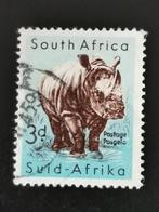 Afrique du Sud 1954 - faune - rhinocéros, Animal et Nature, Affranchi, Enlèvement ou Envoi