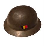 Engels-Belgische brodie helm, 1949, Verzamelen, Militaria | Tweede Wereldoorlog, Ophalen of Verzenden, Landmacht, Helm of Baret