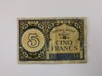 Marokko 5 franc 1943 P#33, Timbres & Monnaies, Billets de banque | Afrique, Enlèvement ou Envoi