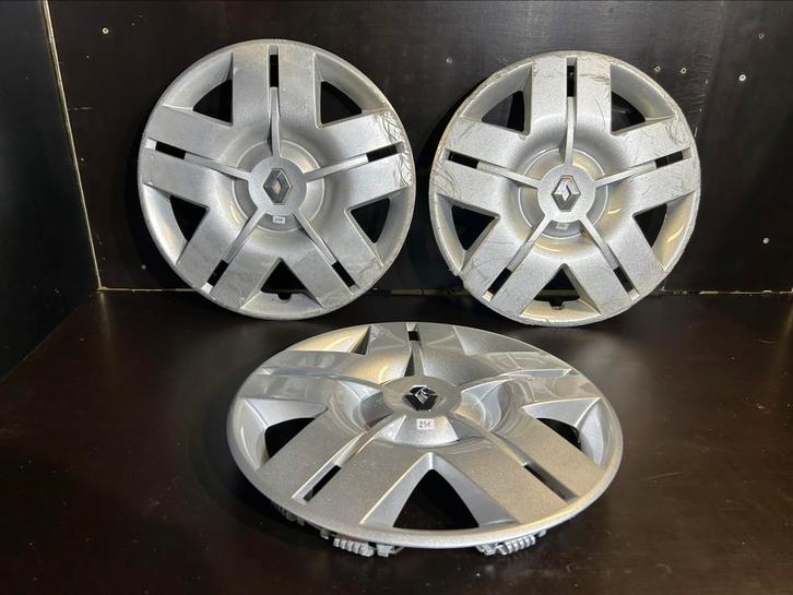 3 wieldoppen Renault Megane Scenic Clio Kangoo 15", Auto diversen, Wieldoppen, Zo goed als nieuw, Ophalen of Verzenden