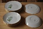 Set oude platte borden en soepborden „L'amandinoise”, Huis en Inrichting, Bord(en), Ophalen