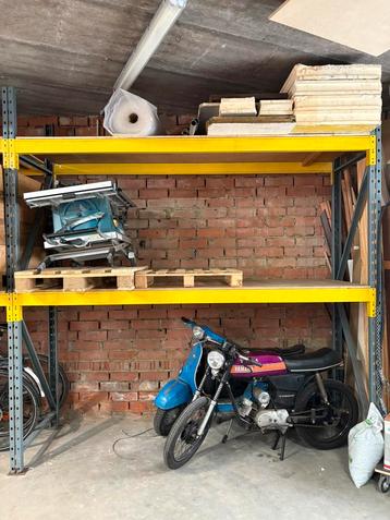 Palletstelling 2 staanders 4 liggers 2 houten platen beschikbaar voor biedingen