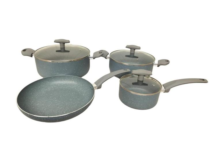 Neumann luxe pannenset , 7 delig alle warmtebronnen. nieuw!!, Huis en Inrichting, Keuken | Potten en Pannen, Nieuw, Pannenset