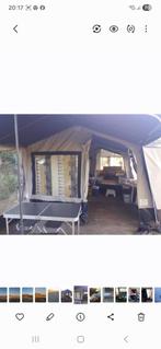 tente pliante avec remorque, Caravans en Kamperen, Vouwwagens, Blauw, Tot en met 3, Aanwezig, Ophalen
