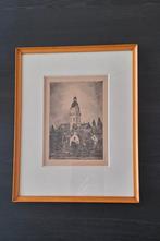 Ets van O-L-Vr-Bezoekingkerk in Rupelmonde (J. Severin), Antiek en Kunst, Kunst | Etsen en Gravures, Ophalen