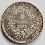 Frankrijk 5 francs, 1849 Hercules  "A" - Paris  Zilver munt, Frankrijk, Zilver, Ophalen of Verzenden, Losse munt