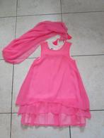 Feestelijk jurk met sjaal maat 140, Kinderen en Baby's, Kinderkleding | Maat 140, Meisje, Ophalen of Verzenden, Zo goed als nieuw
