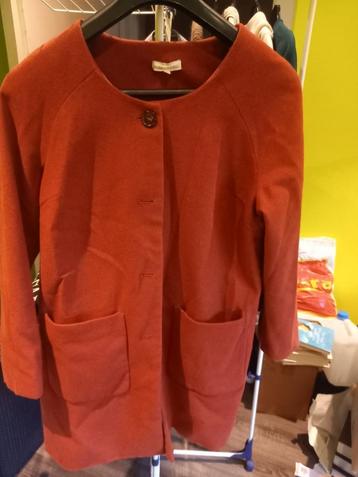 Geklede mantel, Kleding | Dames, Overige kleuren, Ophalen of Verzenden, Gedragen, Maat 46/48 (XL) of groter