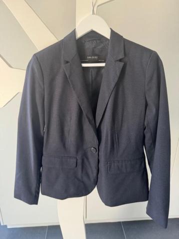 blauw grijze blazer Zara nieuw maat 38 beschikbaar voor biedingen