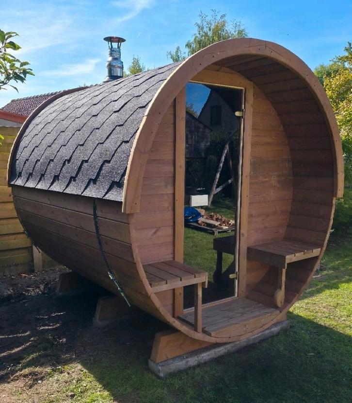 2,5M Barrel Sauna Gratis Levering en Plaatsing, Sport en Fitness, Sauna, Nieuw, Ophalen of Verzenden