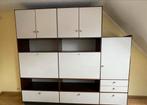 2 Wandmeubels ,vintage van 1971, donkerbruin met wit, Huis en Inrichting, Kasten | Wandmeubels, Ophalen, Gebruikt, 50 tot 75 cm