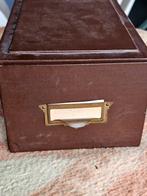Antiek leren archiefdoos, Enlèvement ou Envoi