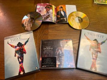 Mickael jackson lot de 3 dvd 2 cd coffret this is it, Enlèvement, Comme neuf, Coffret