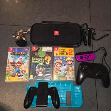 Nintendo switch accessoires + games, Enlèvement, Comme neuf, Switch, Autres types