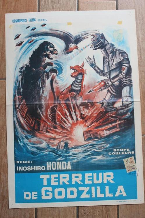 filmaffiche Terror Of Mechagodzilla 1975 filmposter, Verzamelen, Posters, Zo goed als nieuw, Film en Tv, A1 t/m A3, Rechthoekig Staand