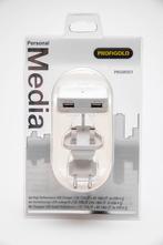 USB lader 2x USB-A // EU & US plug, Ophalen, Nieuw