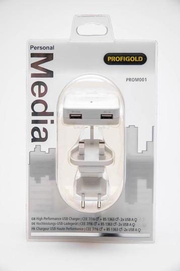 USB lader 2x USB-A // EU & US plug beschikbaar voor biedingen