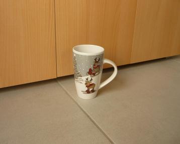 Grote hoge tas mok rendieren kerst beschikbaar voor biedingen
