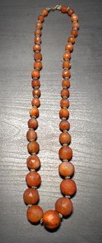 Collier Tribal en Argent et Agate - Fin 19ème Siècle, Bijoux, Sacs & Beauté, Bijoux anciens, Enlèvement ou Envoi, Argent, Collier