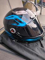 Motorhelm LS2 zwart met blauw maat 57-58 NIEUW, Motoren, Kleding | Motorhelmen, Ophalen, S