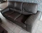 Lederen salon 8 maand oud, Huis en Inrichting, Zetels | Zetels, Ophalen of Verzenden, Zo goed als nieuw