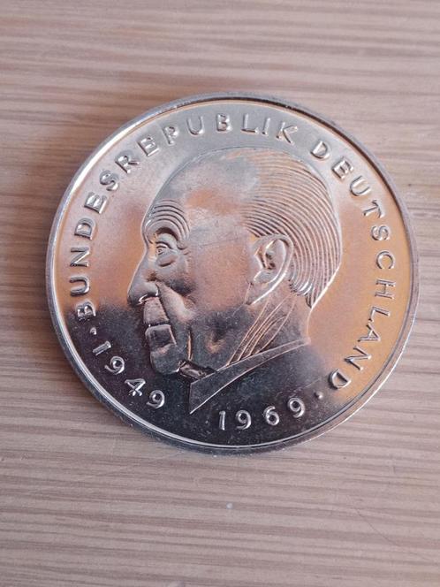 DUITSLAND 2 Mark 1985 D - Konrad Adenauer - UNC/Proof, Postzegels en Munten, Munten | Europa | Niet-Euromunten, Losse munt, Duitsland