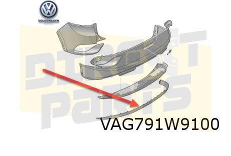 Volkswagen ID.4/ID.5 Sierlijst achterbumper onder (9B9 satij, Auto-onderdelen, Carrosserie, Bumper, Volkswagen, Achter, Nieuw