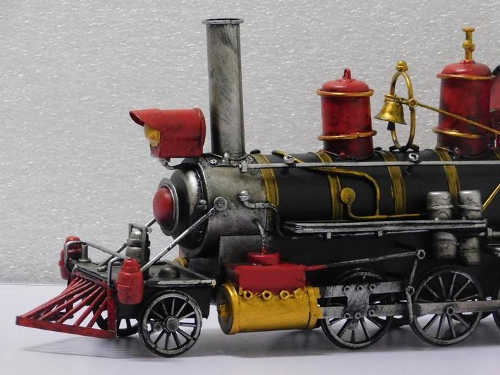 Locomotive à vapeur en métal, 40 cm,, Collections, Statues & Figurines, Enlèvement ou Envoi