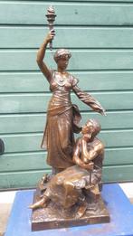 Zeer mooi antiek bronzen beeld, Antiek en Kunst, Antiek | Brons en Koper, Ophalen
