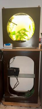 Aquarium 25L met staander, Ophalen, Gebruikt, Verlichting of Verwarming