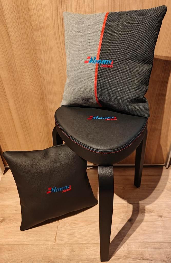 Peugeot DIMMA krukje en kussens, Huis en Inrichting, Fauteuils, Zo goed als nieuw, Stof, Ophalen of Verzenden