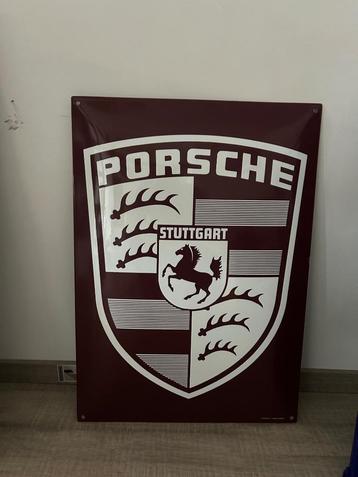 Porsche emaillebord lancat  beschikbaar voor biedingen
