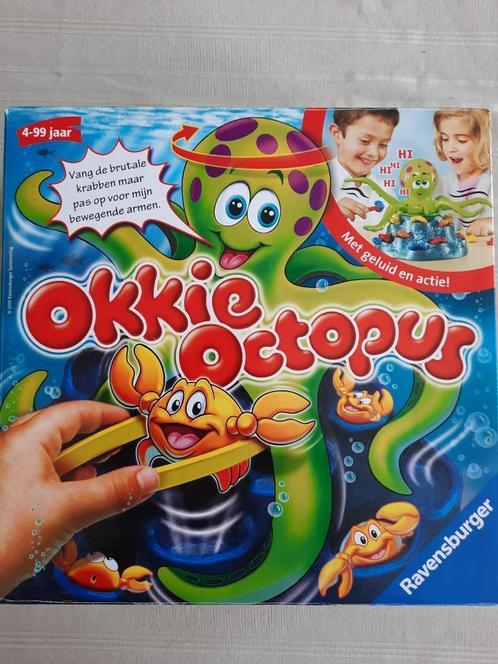 Okkie Octopus Ravenburger, Hobby en Vrije tijd, Gezelschapsspellen | Overige, Zo goed als nieuw, Een of twee spelers, Drie of vier spelers