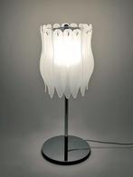 tafellamp Massive glazen lamellen lamp, Tafellampen, Ophalen of Verzenden, Zo goed als nieuw