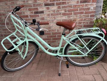 Meisjesfiets - Retro 24" Mintgroen, Enlèvement, Utilisé, 24 pouces, Vitesses