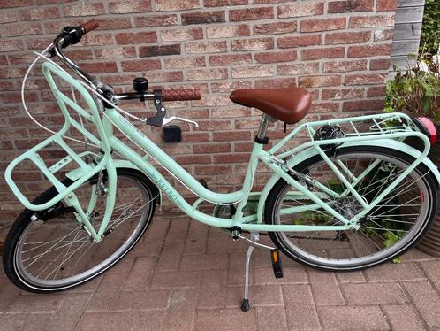 Meisjesfiets - Retro 24" Mintgroen, Fietsen en Brommers, Fietsen | Meisjes, Gebruikt, 24 inch, Versnellingen, Ophalen