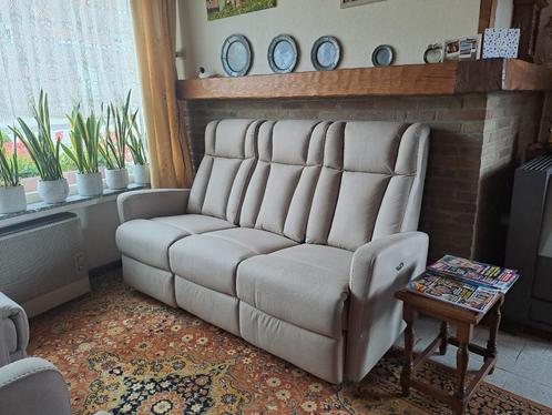 Nieuwe zithoek (3+1+1-zit) met relaxfunctie., Maison & Meubles, Fauteuils, Neuf, Tissus, 125 cm ou plus, 75 à 100 cm, Enlèvement