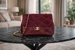 Authentieke Vintage Chanel tas flap bag, Handtassen en Accessoires, Tassen | Damestassen, Ophalen of Verzenden, Gebruikt