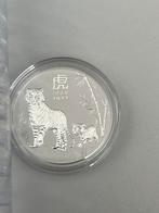 Nieuwe rol 20 zilveren munten Lunar IITiger 2022 van 1/2oz, Ophalen of Verzenden, Losse munt, Zilver