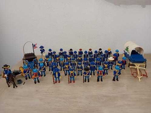 Playmobil Western Noordelijke Soldaten - 45 figuren, Kinderen en Baby's, Speelgoed | Playmobil, Zo goed als nieuw, Ophalen of Verzenden