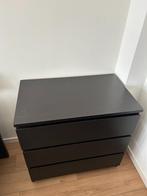 IKEA MALM dressoir met 3 laden, zwartbruin, Ophalen, Gebruikt